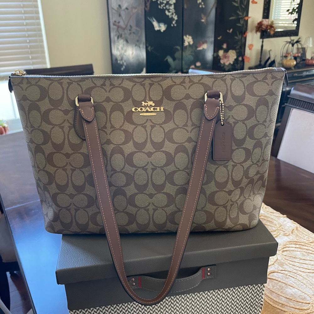 Coach Gallery Tote Bag In Signature Canvas